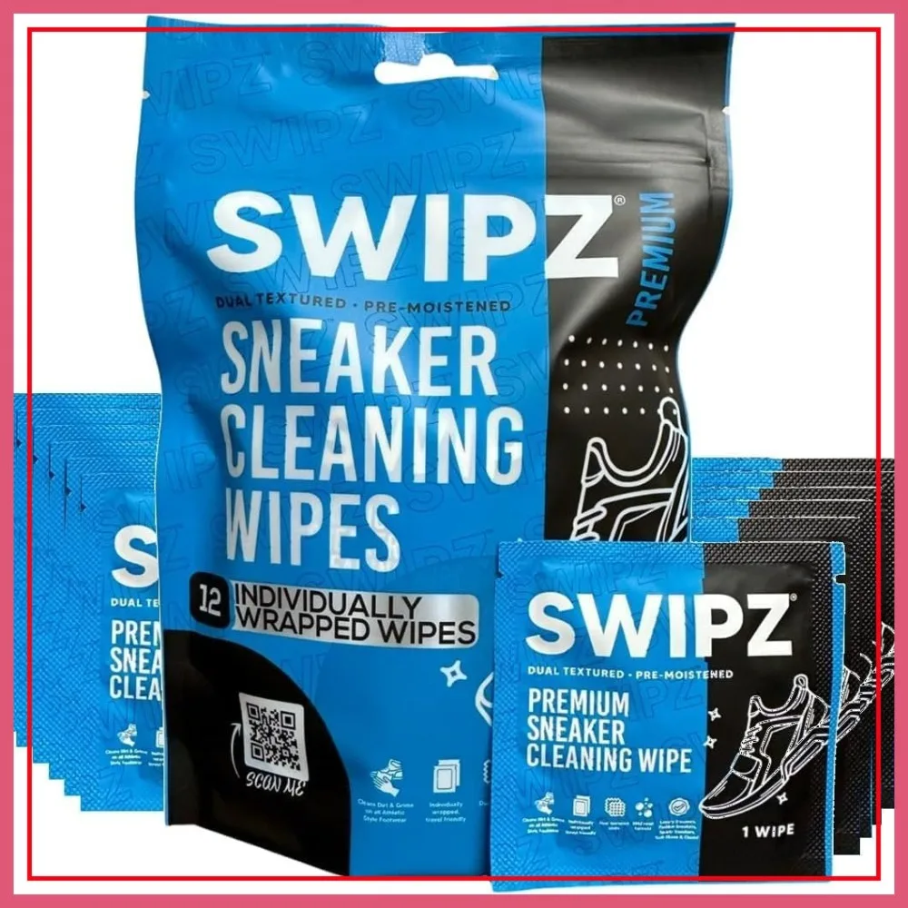 

Sneaker Cleaner Wipes – Instant Shoe Cleaner for White Sneakers, Rubber Soles & Leather | 12 Travel Packs