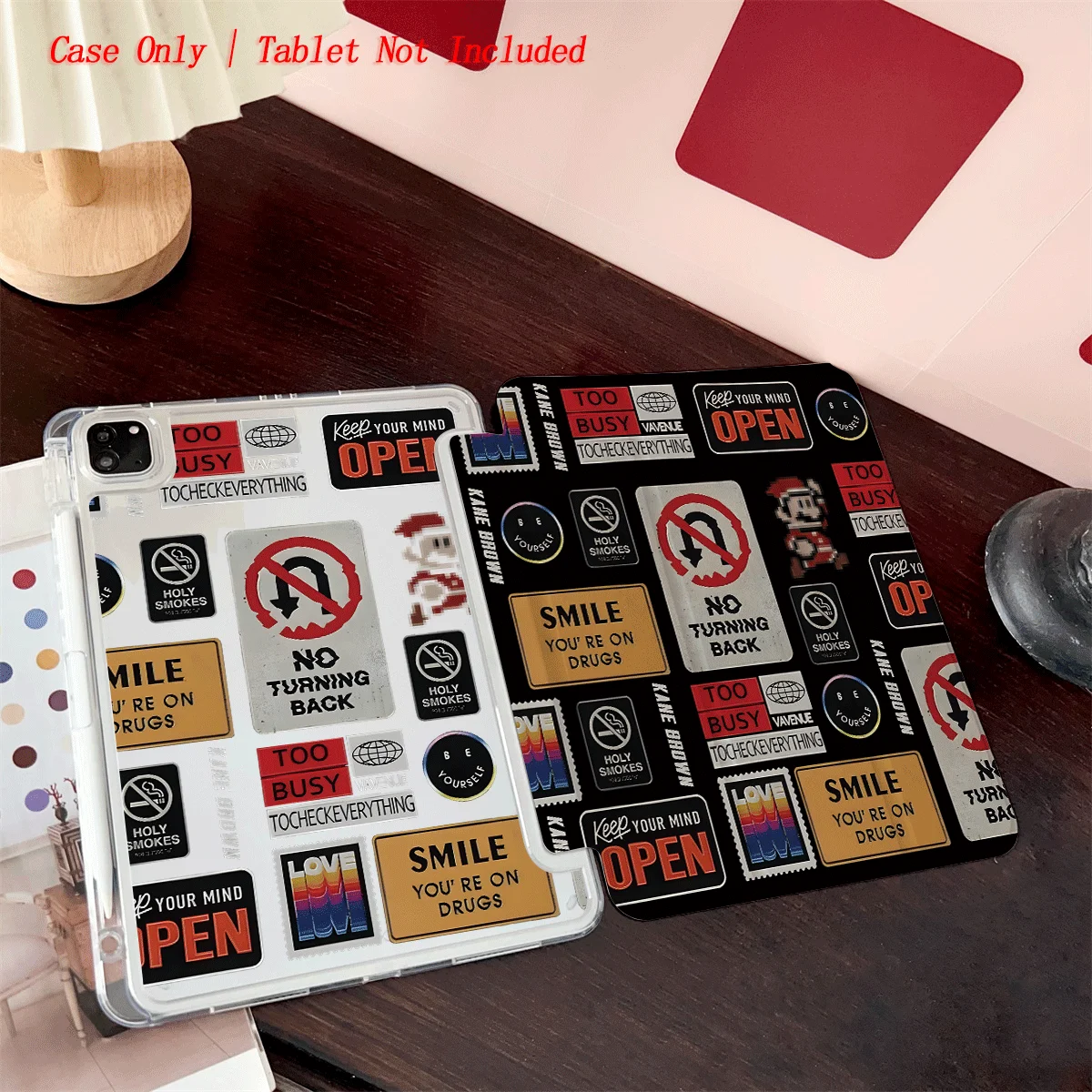 Slim Fit Premium TPU Tablet Cover, Shockproof Durable Lightweight Protective Case for iPad Samsung Huawei Honor Redmi Xiaomi