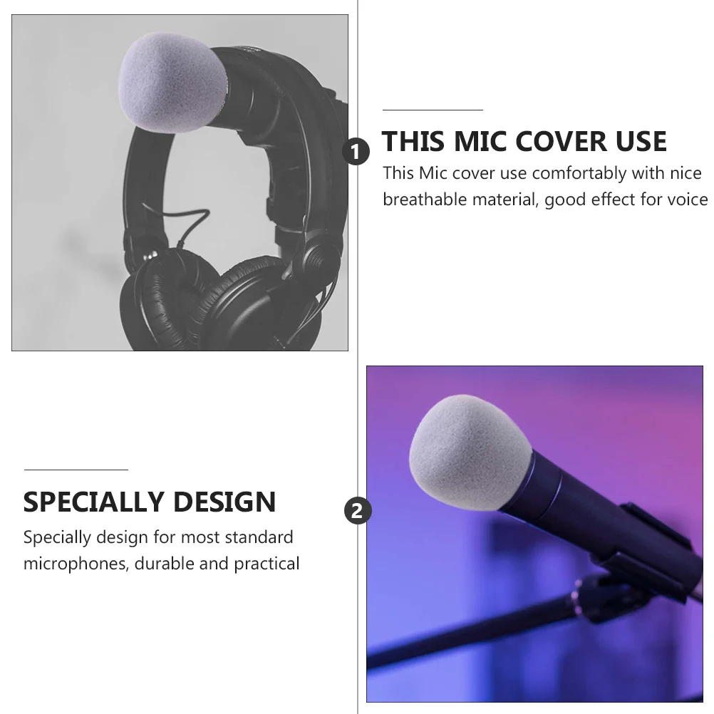 

9 Pcs Noise-proof Microphone Cover Windscreen Shield Protector Professional Case Ktv Covers for