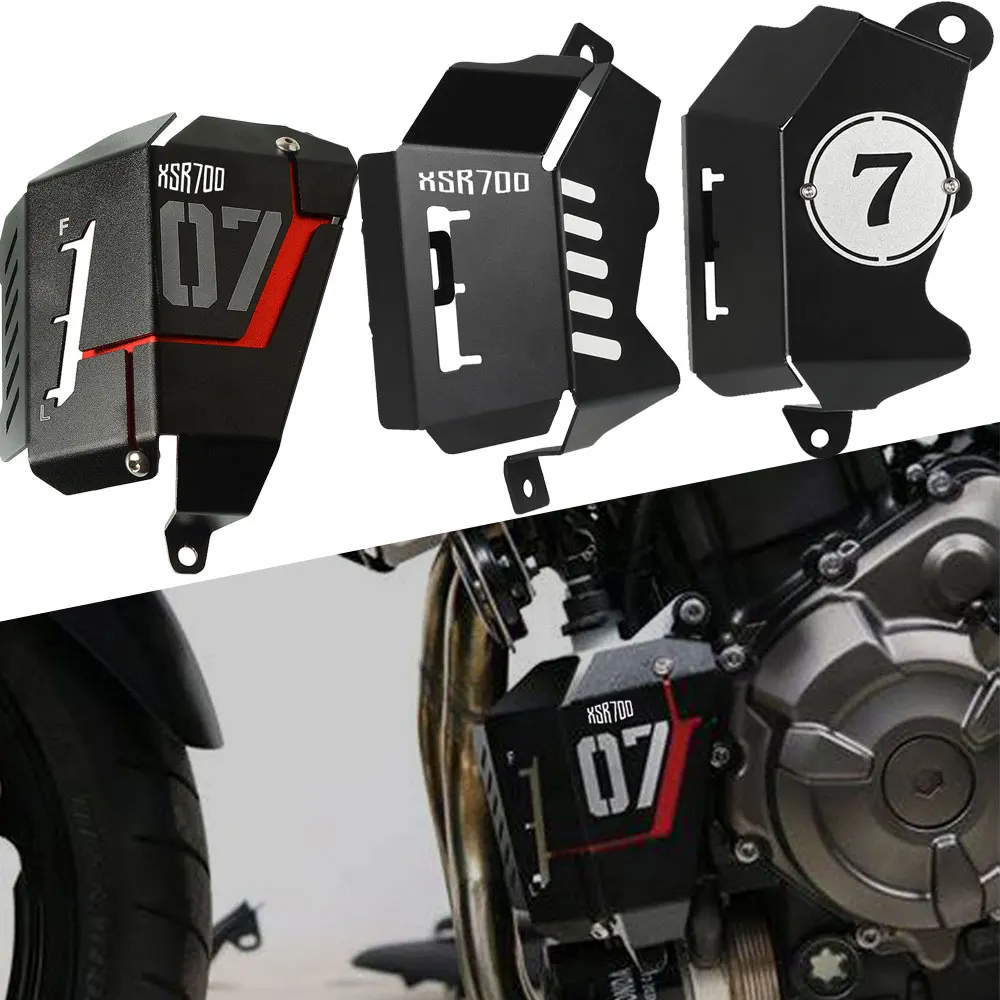 

Motorcycle Radiator Water Coolant Recovery Tank Shielding Cover For Yamaha XSR700 2015-2024 XSR 700 XTribute 2018-2019-2020-2021