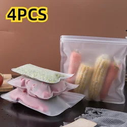 Silicone Food Storage Containers Reusable Food Storage Bags Lunch Bags Stand Up Zip Shut Bag Cup Fresh Food Leakproof Containers