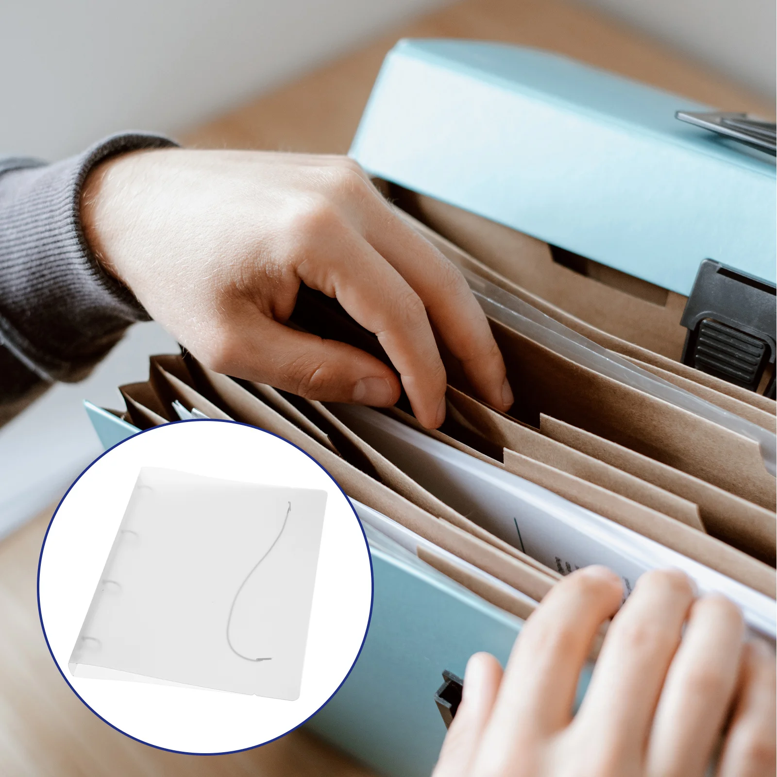 

1pc Transparent Pp Folder A4 File Organizer For Documents Receipts Business Cards Plastic File Storage Bag Portable Document