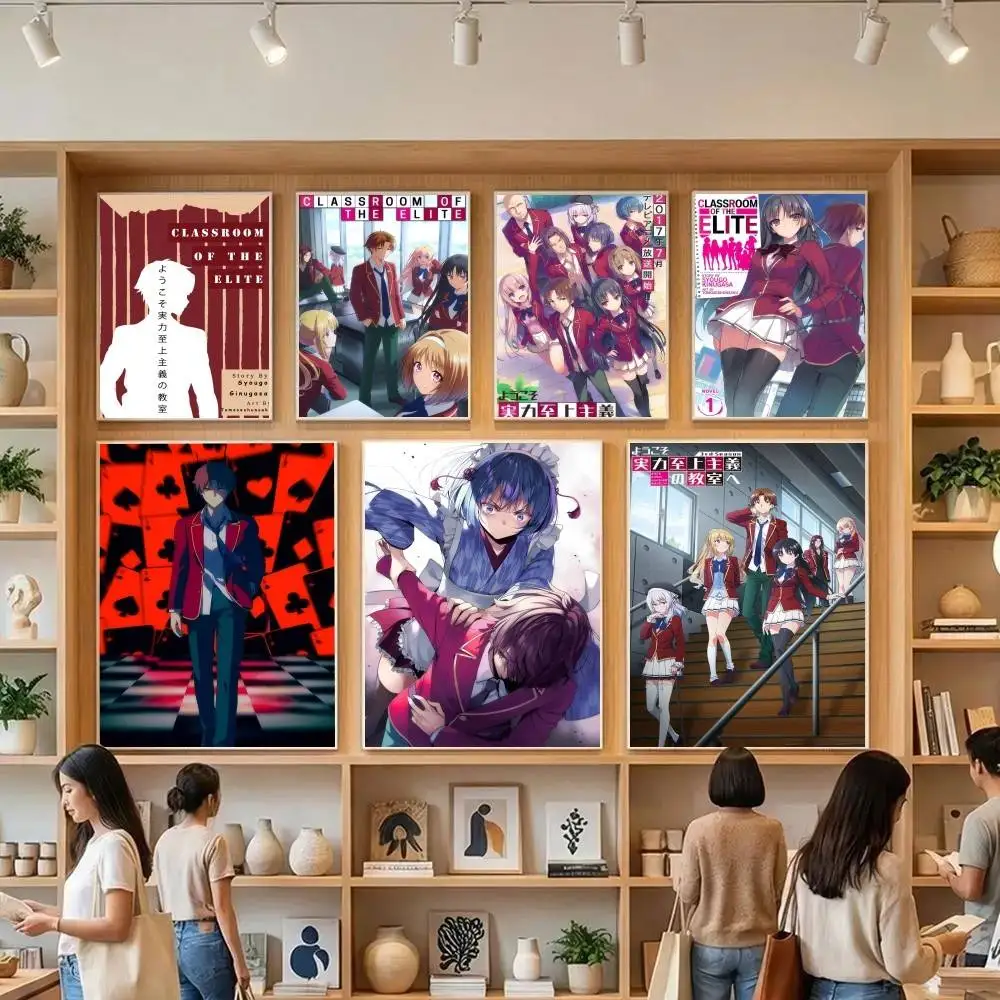 C-Classroom of the Elite Anime Klassische Vintage-Poster Vintage-Raumdekoration für Zuhause, Bar, Café, nordische Heimdekoration