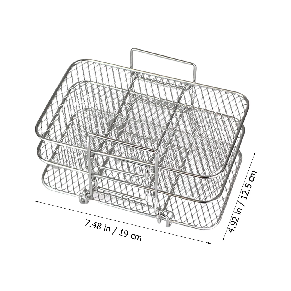 

Air Fryer Stainless Steel Multi-Layer Detachable Dehydration Stand For Electric Oven Accessories Kitchen Gadgets Roasting