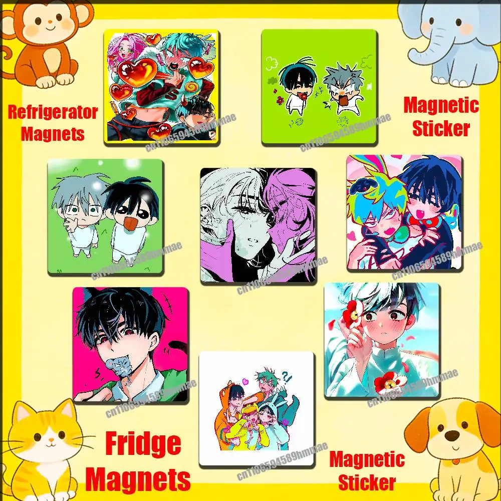 

For Ivan Mizi Sua Till A-Alien S-Stage Fridge Freezer Refrigerator Magnets Kitchen Metal Cabinet Magnetic Sticker Card