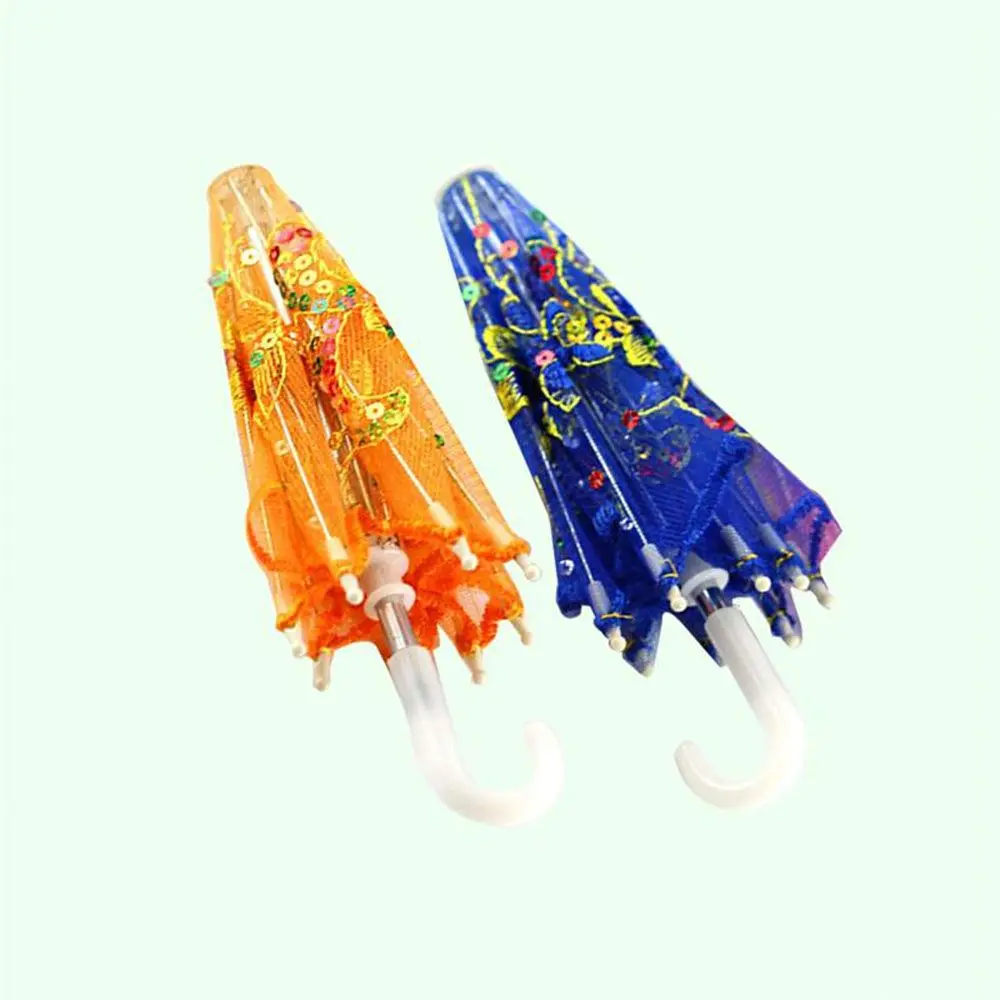 Fashion Toys Kids Gift Doll Accessories Embroidered Umbrellas Sunshade New Lace Umbrella