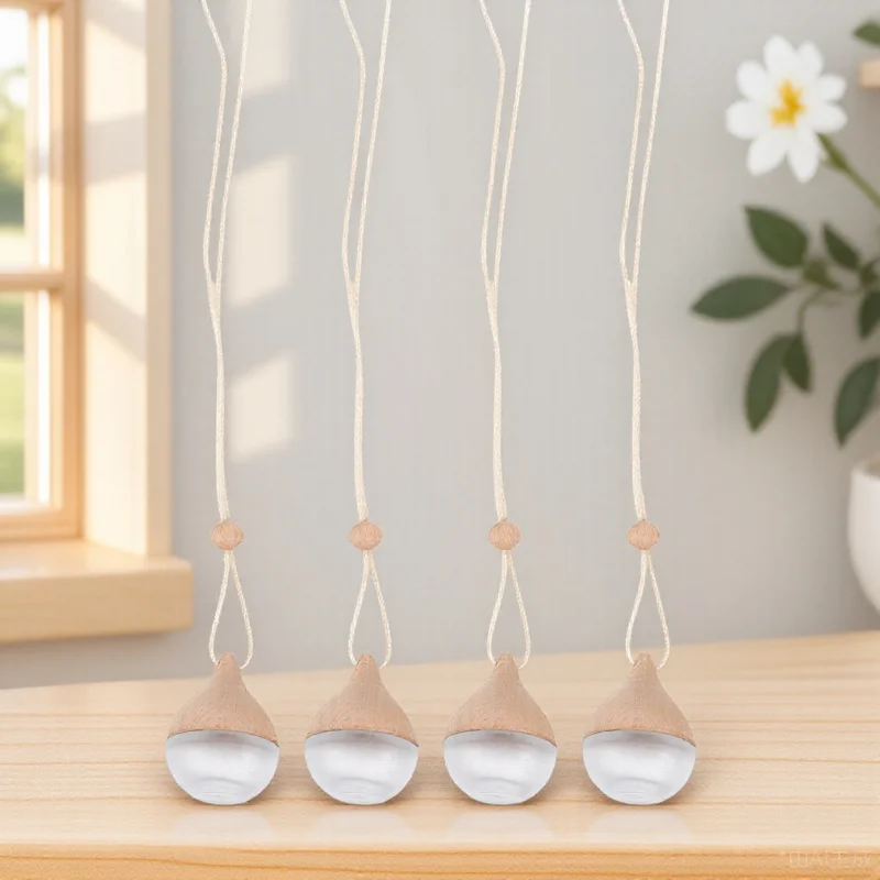 

4pcs Car Perfume Pendant Diffuser 8Ml Glass Bottle For Essential Oil Car Hanging Accessories Aromatherapy Decor Auto Interior