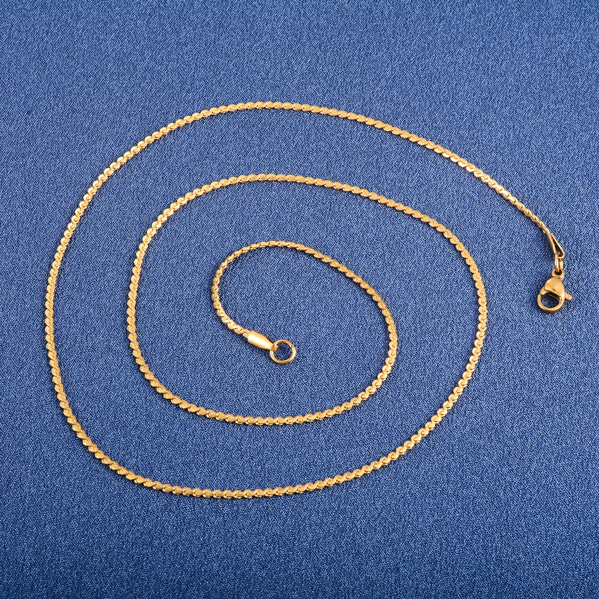 0,8/1,1/1,5mm Edelstahl zierliche Hals Kabel S Kette dünne Halskette für Frauen Metall Kragen Halsband Schmuck Zubehör Geschenk – Detail 4