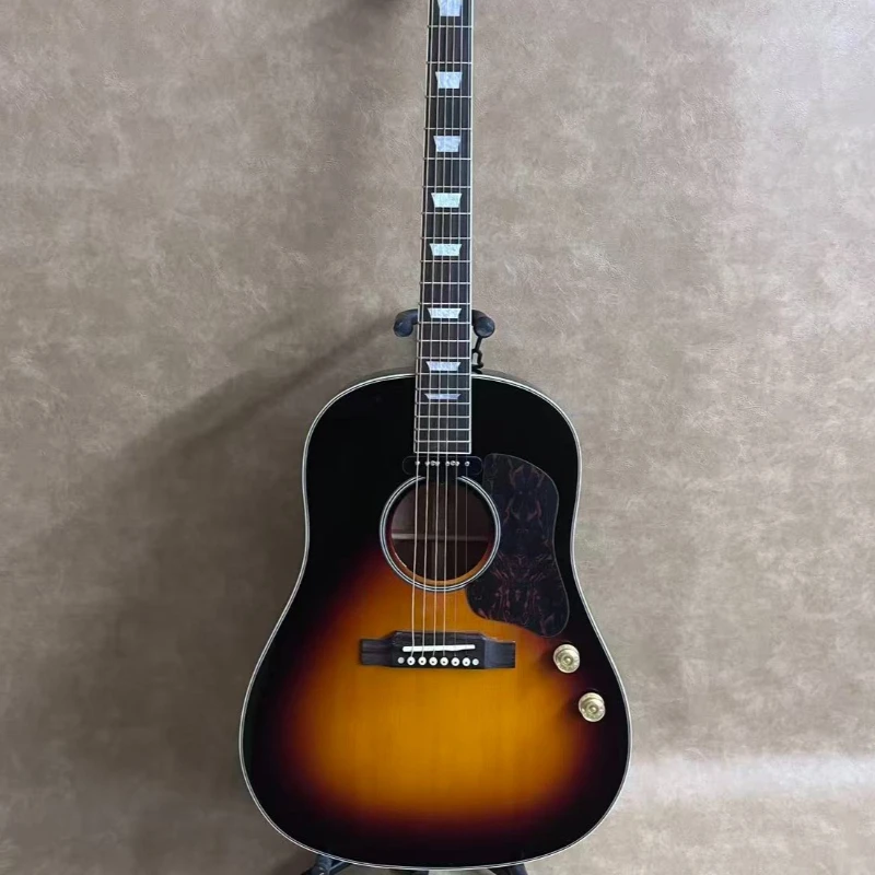 41 Inch Sunset J160 With Pickup Fixed Bridge Solid Top Acous