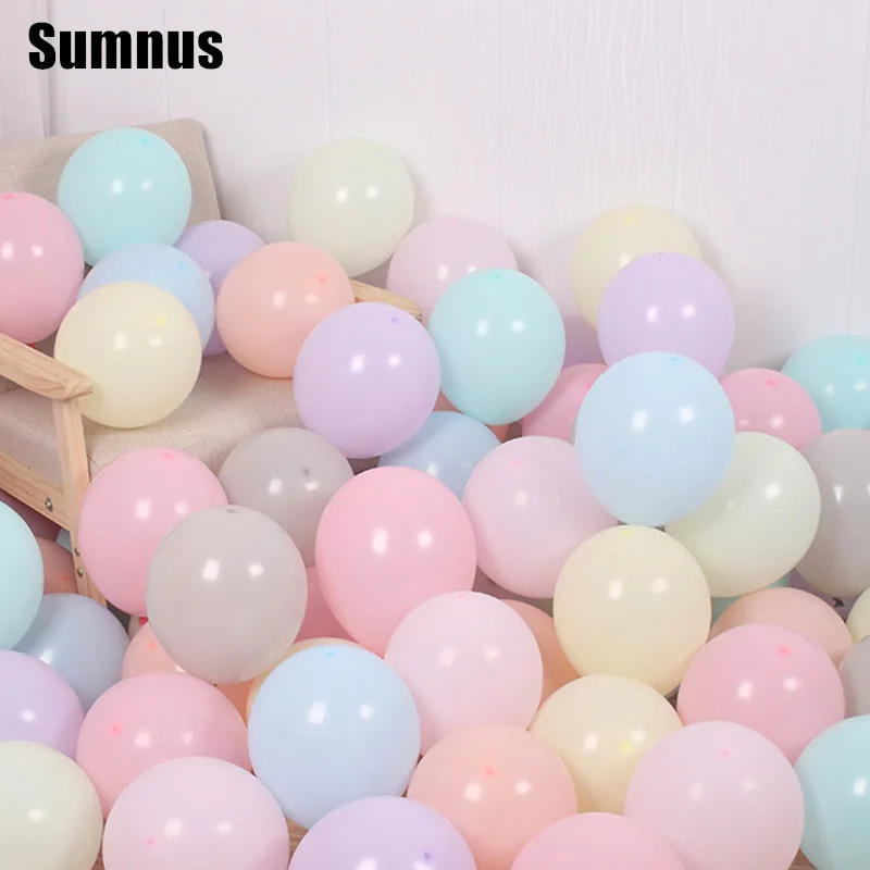 SUMNUS Wedding Balloons Mixed Colours 100PCS Wedding Occasion Decorations Candy Colours Decorative Balloons