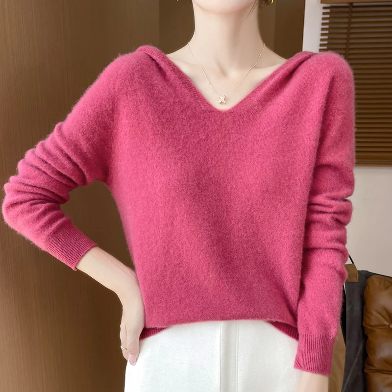 100% beautiful slave cardigan cashmere cardigan sweater loose hoodie autumn and winter comfortable top