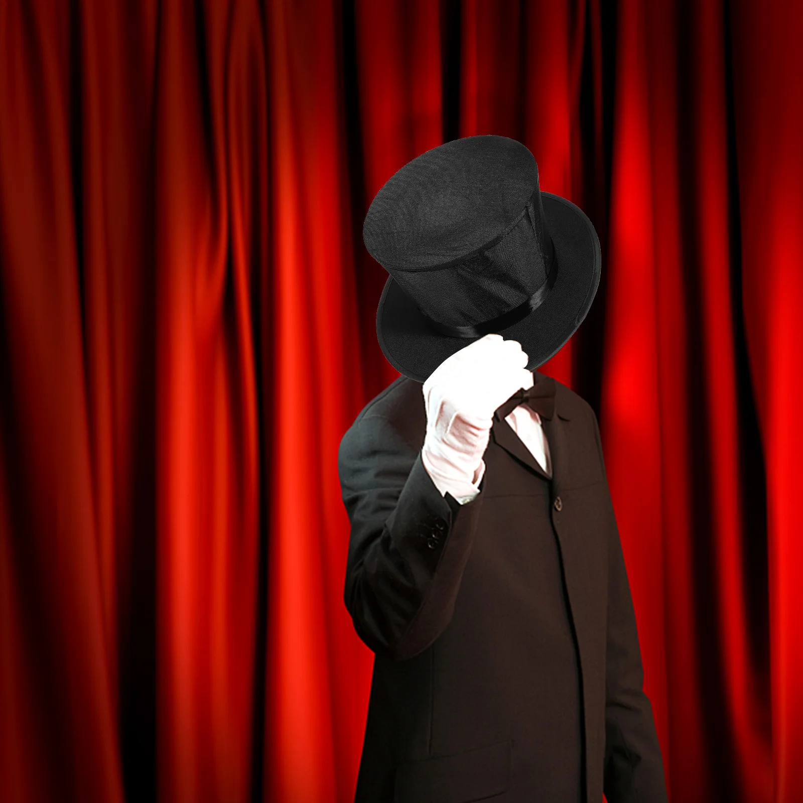 

Magician Hats Conjuring Party Hat Performance Stage Folding Halloween Adorable Cap Toy Accessories