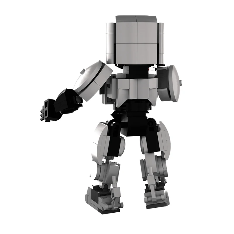 

MOC City Mechanical War Police RoboCops Future Military Armed Robot ED-209 Building Blocks