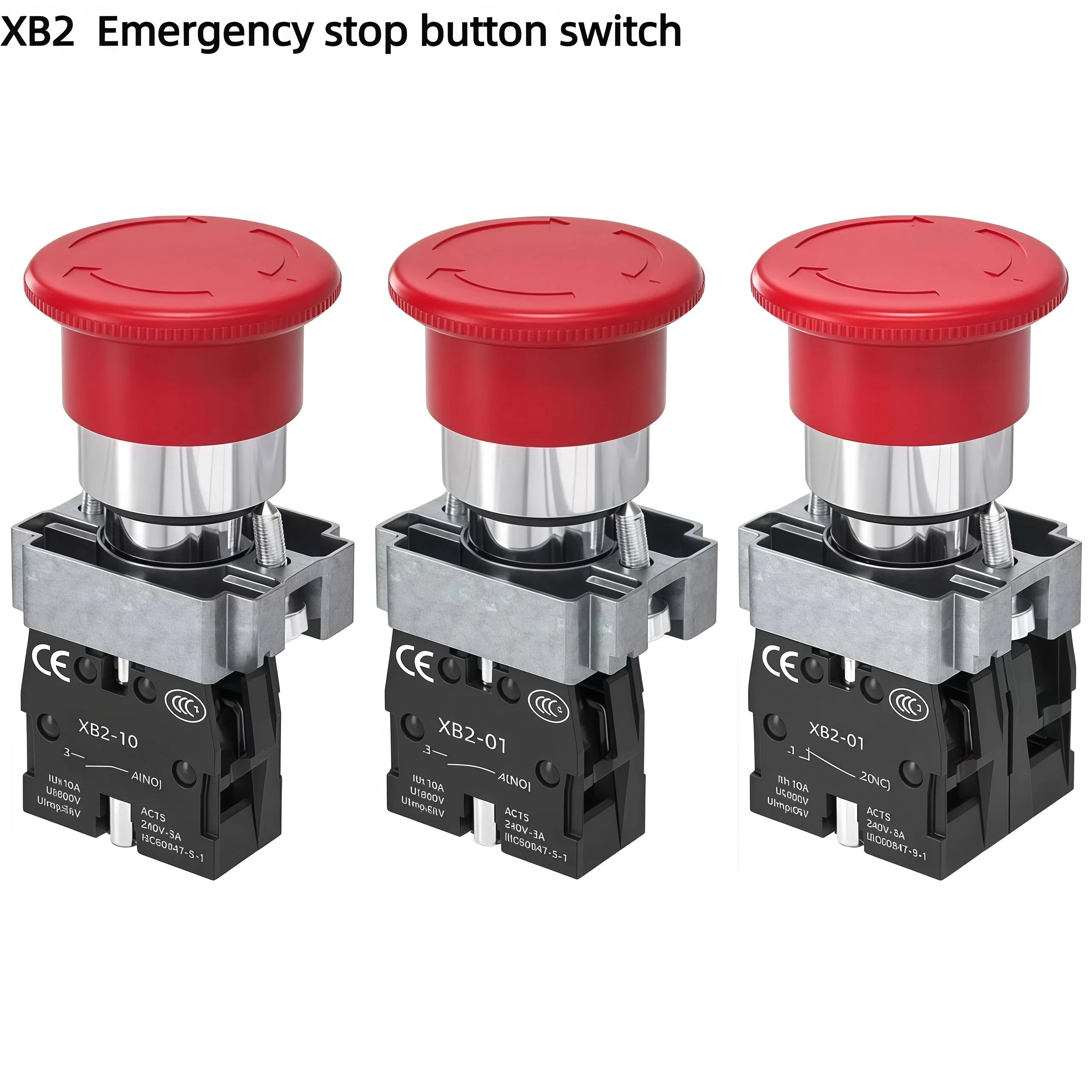 

22 мм кнопка аварийной остановки XB2-BS542 нормально закрытый ZB2BE102C грибовидная головка самоблокирующаяся аварийная остановка
