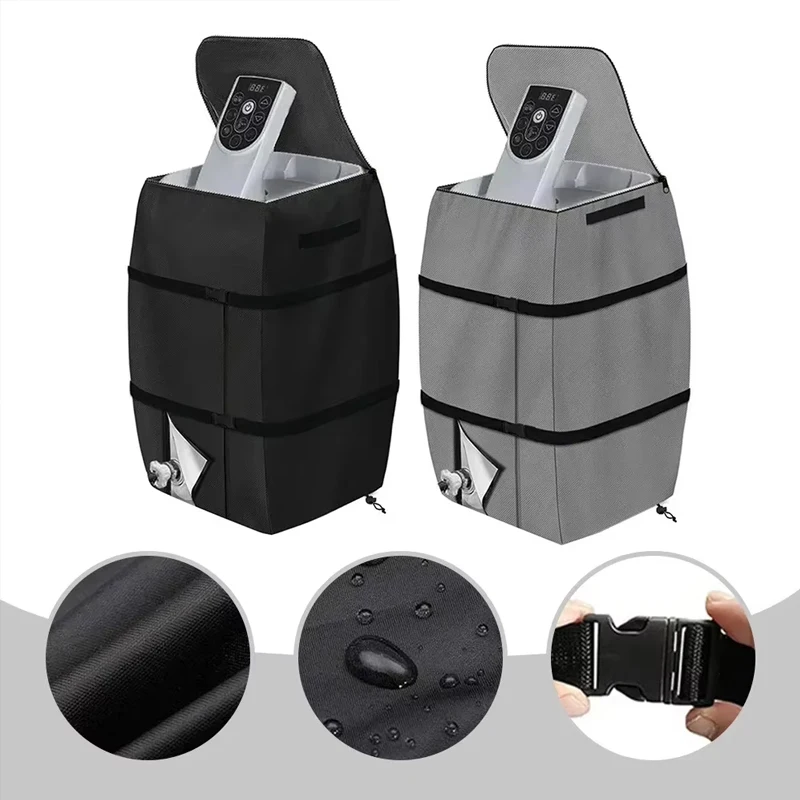 Hot Tub Spa Heater Pump Cover Winter Frost Protection and Weatherproof - Compatible with Heating Pumps with 3 Connectors