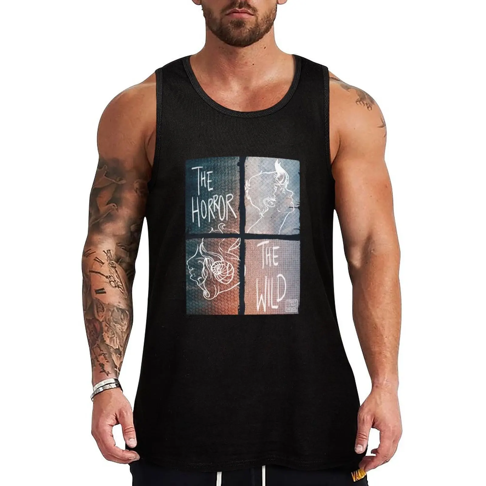

The Horror and The Wild - Window Print Tank Top sleeveless man shirts Men's t shirt t shirt gym