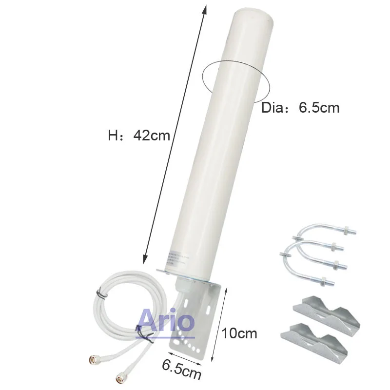 Imagem -05 - Antena de Cabo Duplo Impermeável ao ar Livre Rede sem Fio Omni Lora Wi-fi Gsm Roteador Melhorar o Sinal Sinal 5g 4g Lte 18dbi