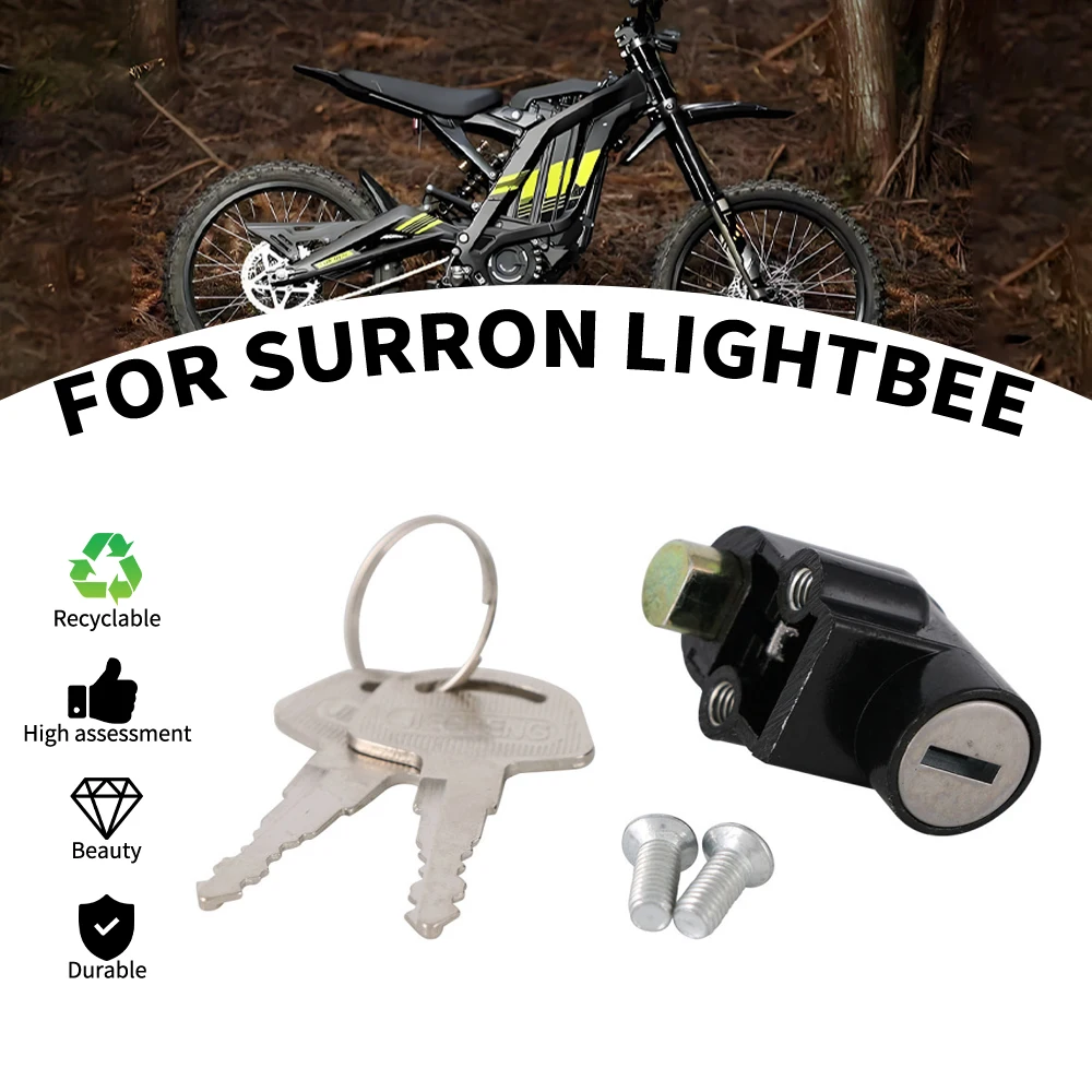 

Замок для шлема на руль внедорожного мотоцикла Surron Light Bee X S, противоугонный, с ключом, для электромотоциклов и мотокросса