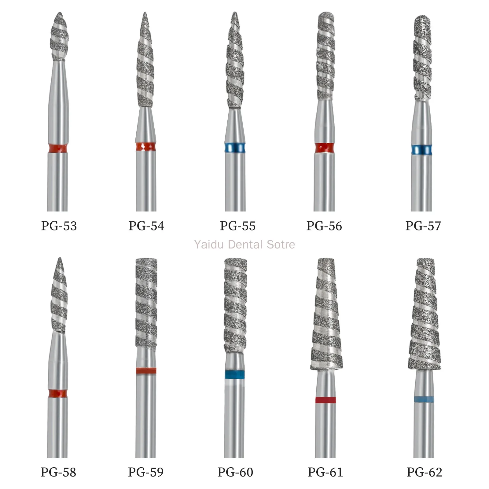 20pcs Dental Diamond Burrs for Low Speed Machine Polishing Teeth Polishers Dental Tools Dental Laboratory - Detail 1