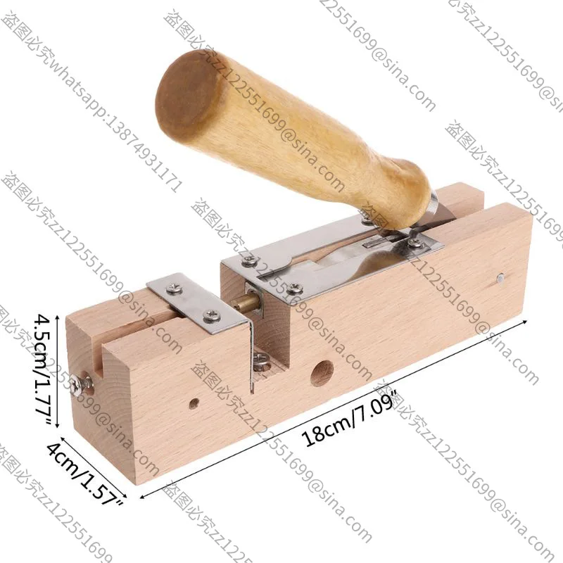 Suitable for Beekeeping Tools and Knives, Beehive Nest Frame, Nest Base Wooden Hole Punch, Stainless Steel Hole Opener Frame