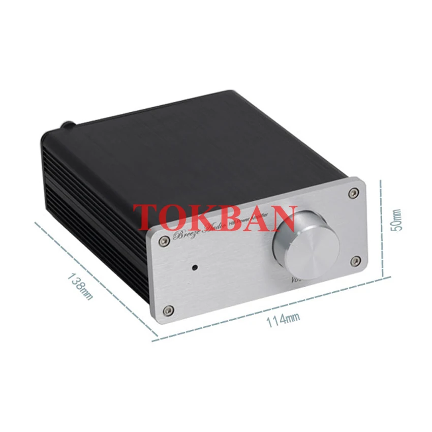 Tokban Audio 1105 114*50*210/138mm All Aluminium Power Amplifier Chassis Enclosure DIy HIFI Preamplifier Case Shell