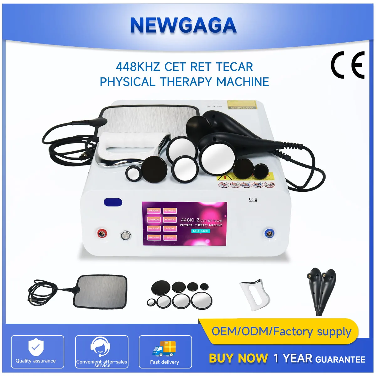 

448K CET RET INDIBA Thermal Penetration Technology Beauty Machine RF Face Lifting Skin Rejuvenation Weight Loss Slimming Device