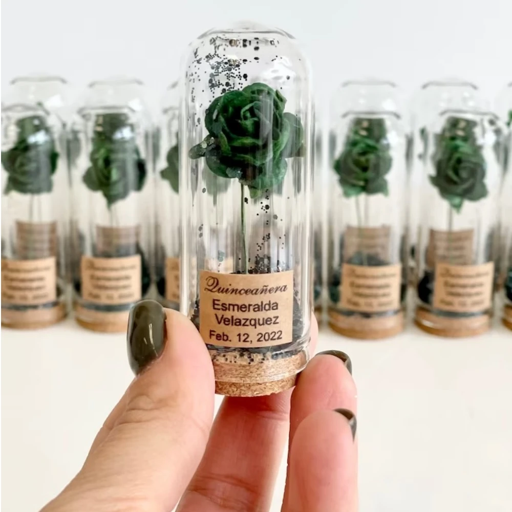 10pcs Wedding favors for guests, Wedding favors, Favors, Dome, Beauty and the Beast Favor, Custom favors, Emerald green favors,