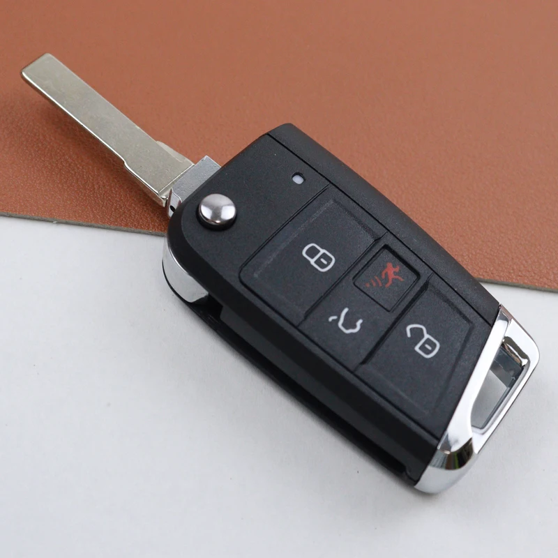 4 3 Buttons Car Key Fob Shell Case Housing for Volkswagen/VW Golf MK7 Mk4 Tiguan for Skoda Octavia A7 for Seat Leon Ibiza Altea