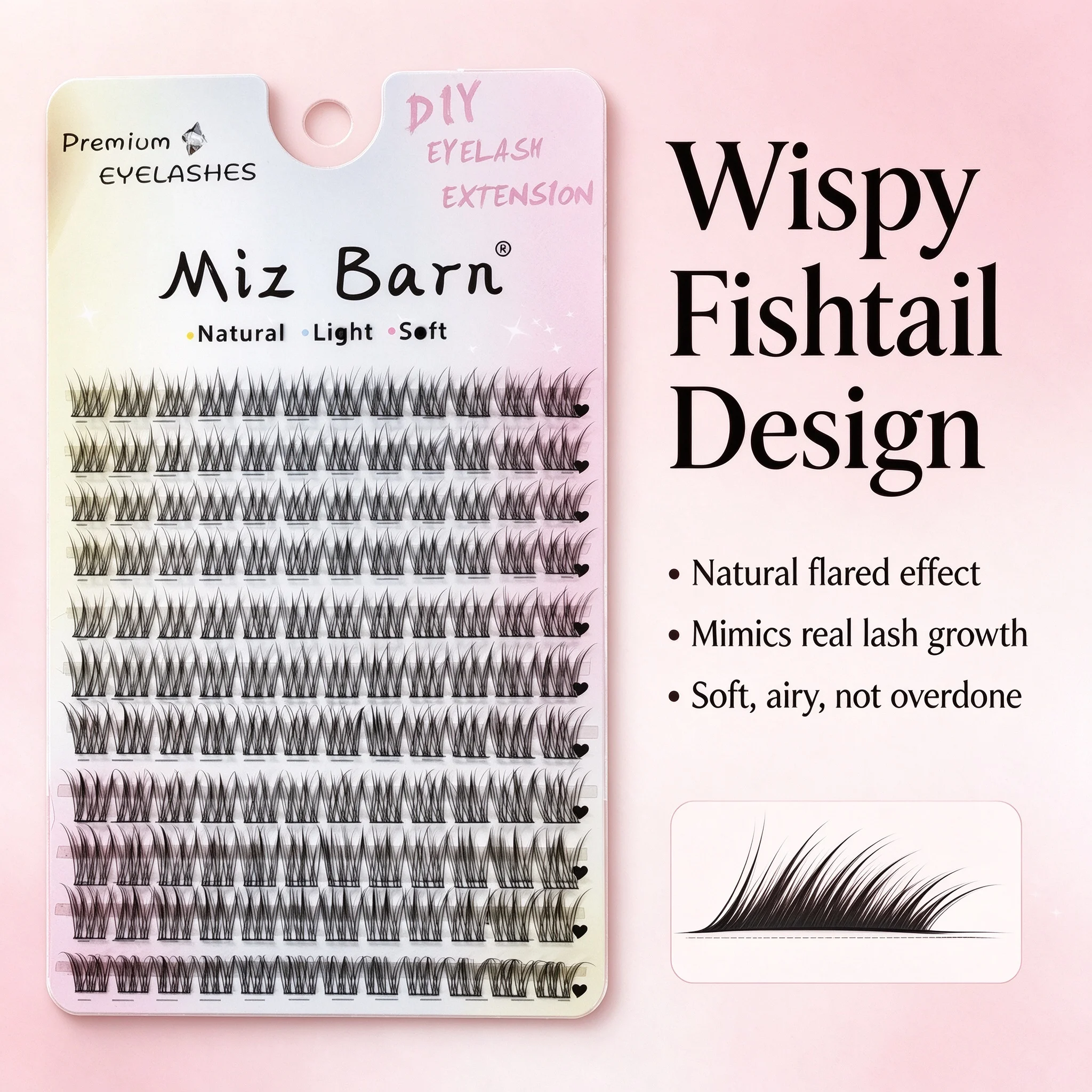 Fish Eyeslash Extension Personal Eye Lash Professional Makeup Individual Cluster Grafting Fake EyeLash Japanese False EyeLashes