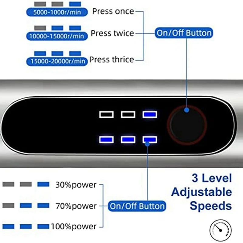 Mini Stylo de Meulage Rechargeable SB, Machine à Polir les Ongles, Outil de Gravure Sans Fil, A, 1 Ensemble