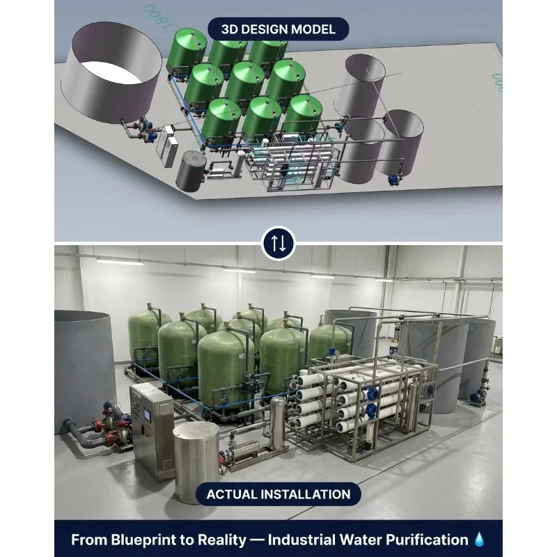 Professional Industrial Ultrafiltration Plant 6000L/Hour Water Treatment System PLC Engine Pump Stainless Steel 304 24/7