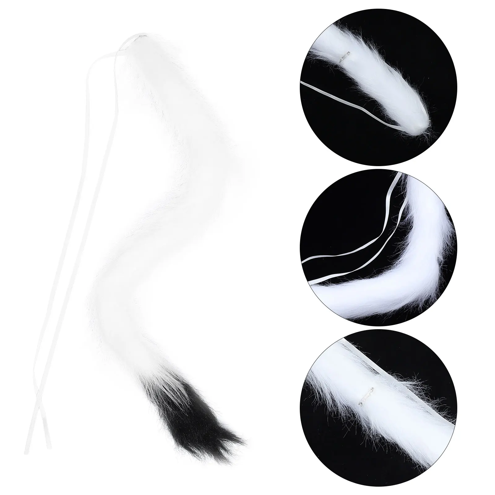 

Halloween Costumes Cat Tail Dress Black for Cats Inflatable Accessory Outfit Women Toddler