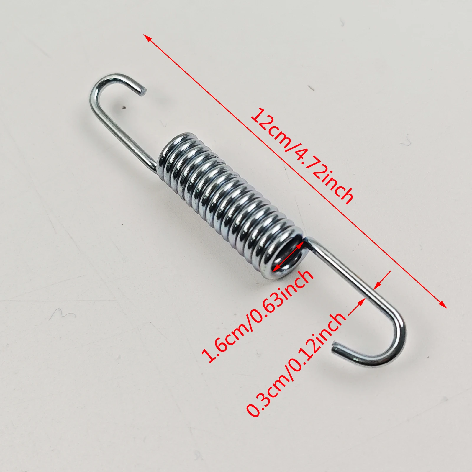 1pc Stainless Steel Tension Recliner Spring 4.72inch Silver for Lighting Fixtures Furniture Handicrafts