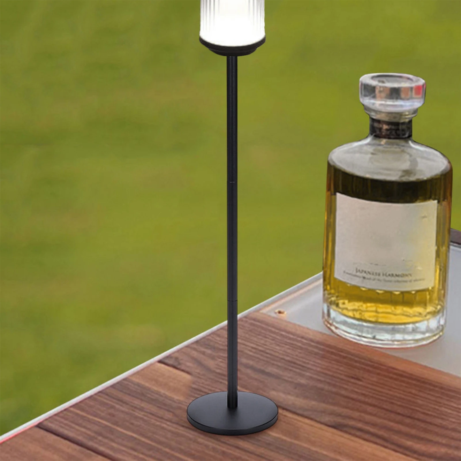 حامل ضوء التخييم سبائك الألومنيوم المحمولة سطح المكتب حامل مصباح فانوس خارجي قوس للتخييم في الهواء الطلق #2