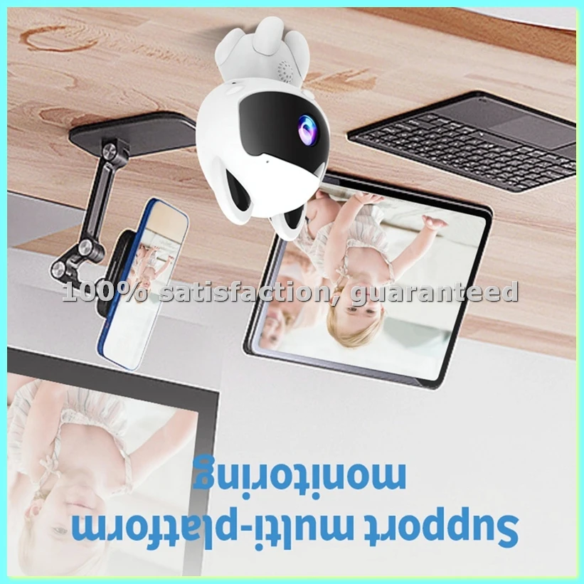 HD Smart Cat WiFi IP Camera Indoor Home Security Baby Monitor Automatic Tracking Video Two-Way Audio Surveillance Camera-AD23