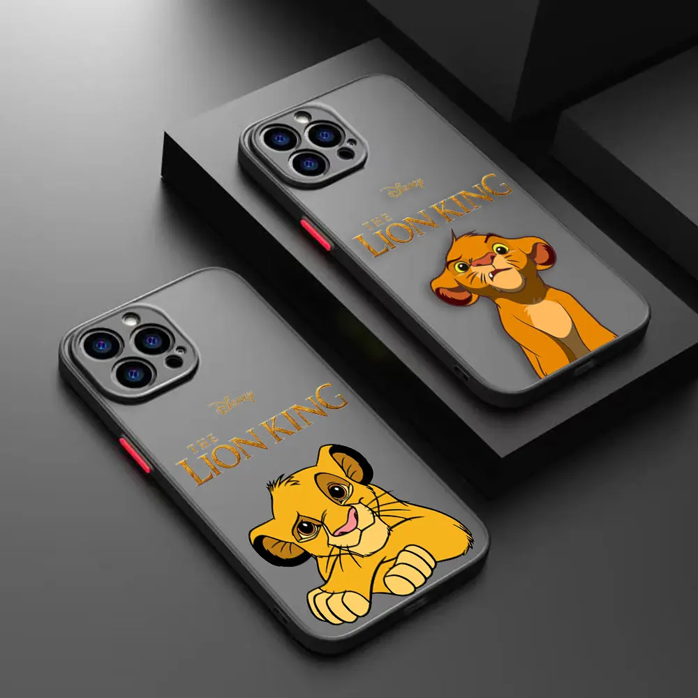 The L-Lion K-King Anime Matte Phone Case for iPhone Apple 14 13 11 12 MINI Pro XS Max XR X 7 8 SE 2022 2020 6 6S Plus Case Funda