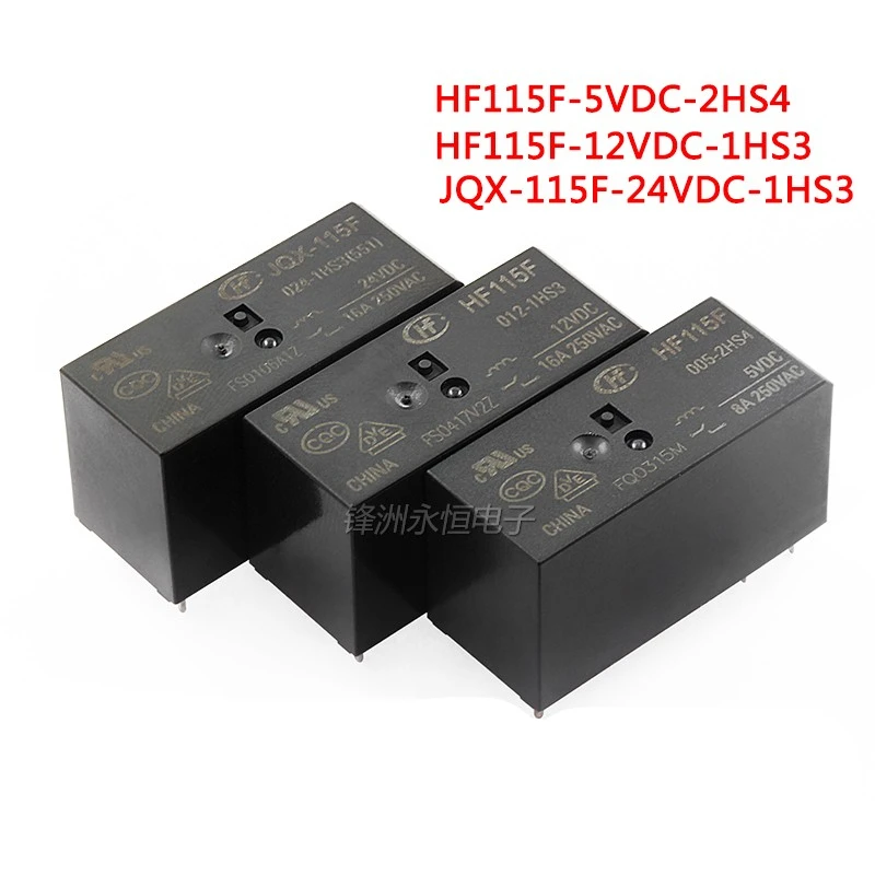 2 шт./лот реле JQX-115F HF115F-005 012 024-1HS3 6PIN 16A