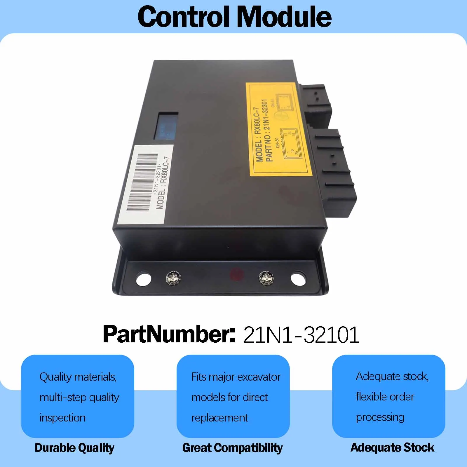 21N1-32101 ECU Controller Control Panel Unit with Program For Hyundai Robex R80-7 RX80LC-7 Excavator