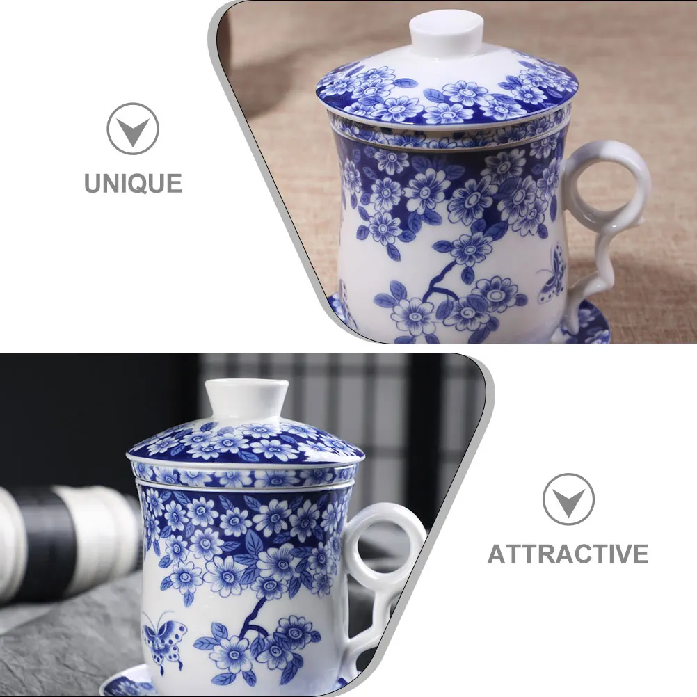 

1 комплект керамической чайной посуды, набор из четырех предметов, традиционная фарфоровая чайная чашка, заварочная тарелка, домашний чайный ресторан, чай в винтажном стиле