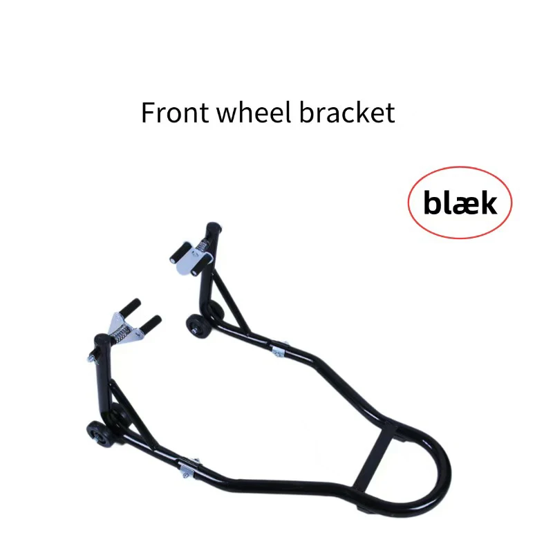 Red Heavy Duty Steel Adjustable Steel Front & Rear Paddock Motorbike Motorcycle Stand with Wheels
