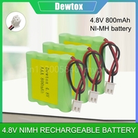 4.8V AAA 800mah Rechargeable Ni-Mh Battery pack with Plugs cell for toys emergency light cordless phone Cell Remote Control Car