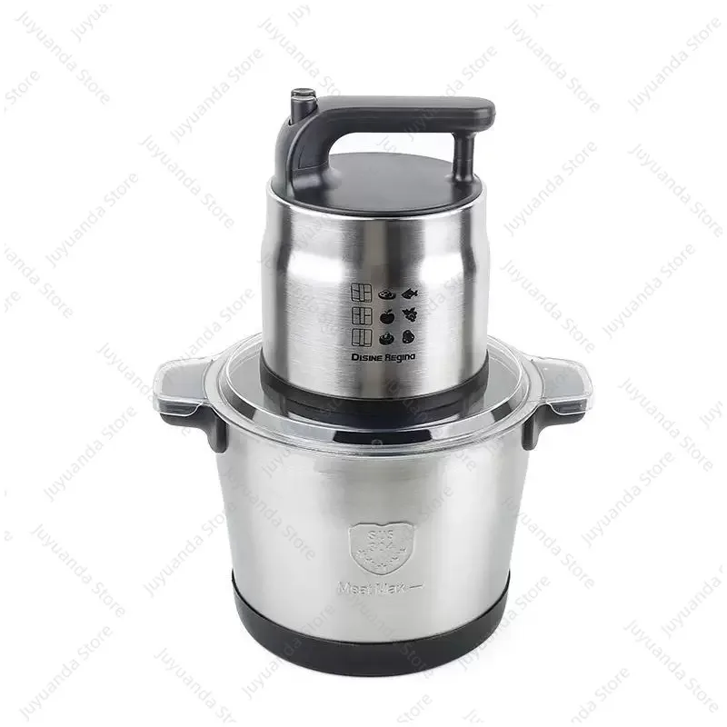 Machine à Fufu en Métal 8L, Mixeur Alimentaire Domestique, Hachoir à Viande et Légumes en Acier Inoxydable