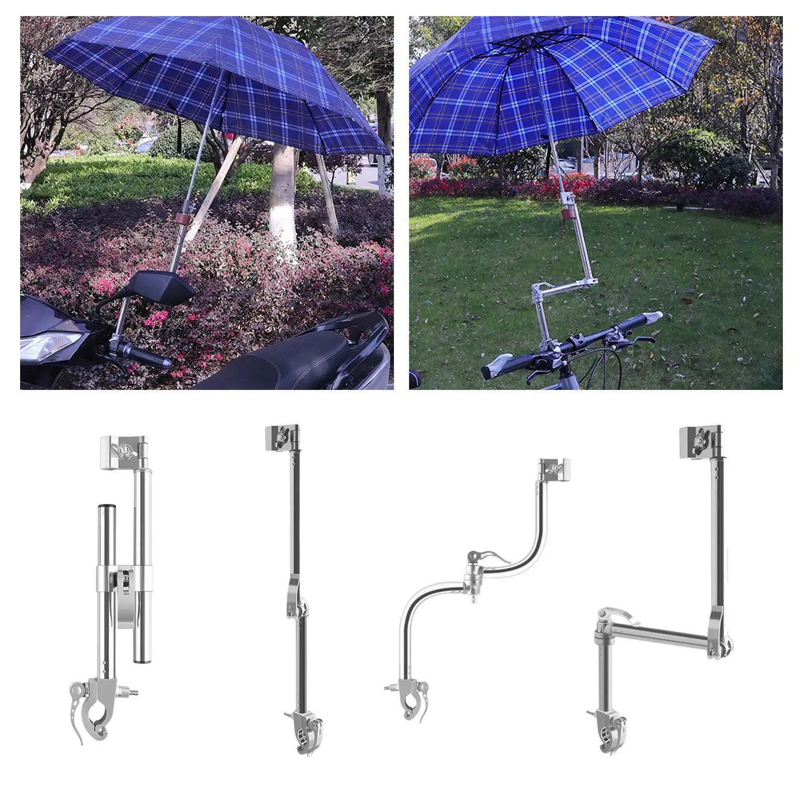 Universal Umbrella Holder for Portable Elastic Handle Connectors Multi-purpose