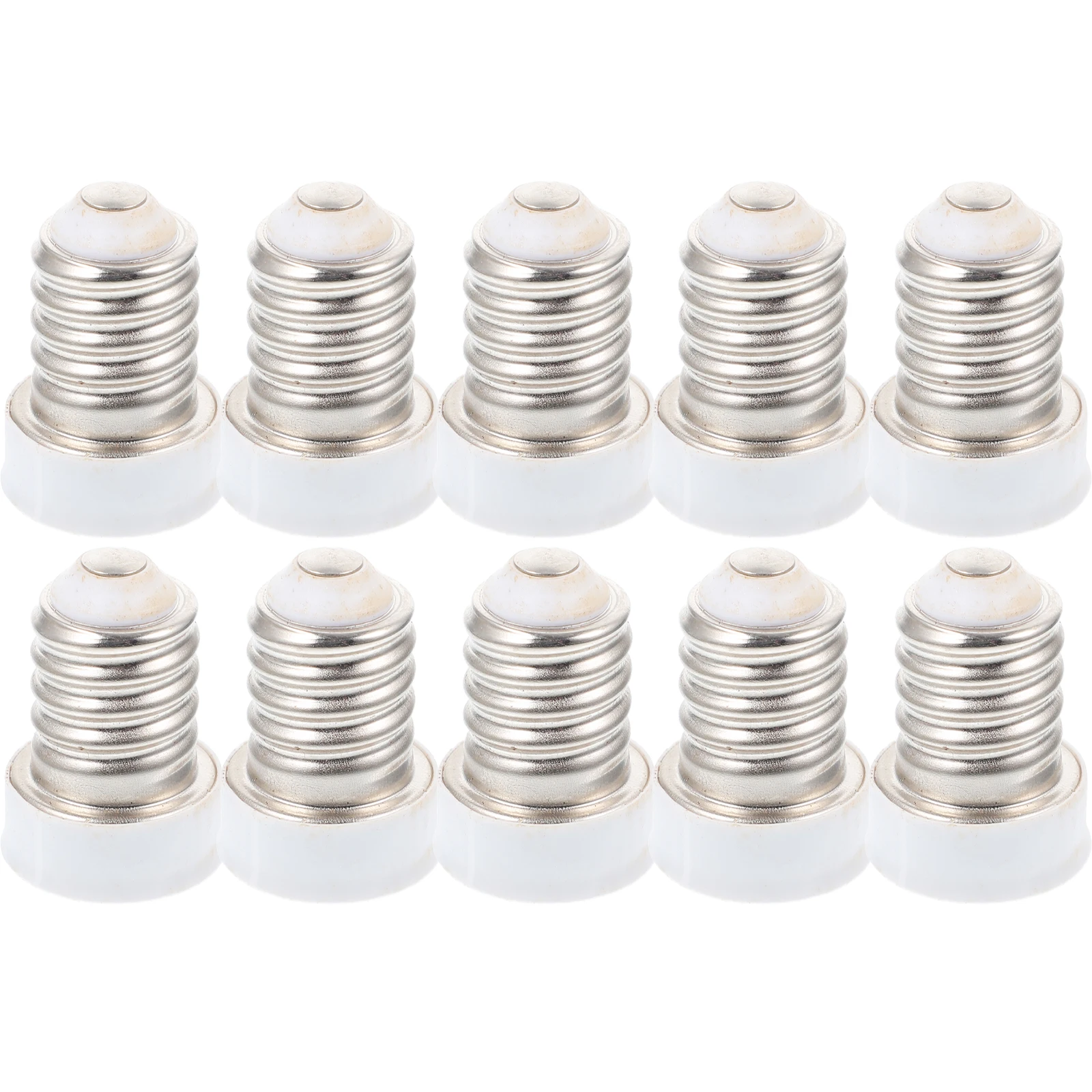 

10pcs E14 E12 Bulb Adapters White Screw Light Converter LED Socket Holders Workshop Garage Lamp Light Bulb Converter Converters