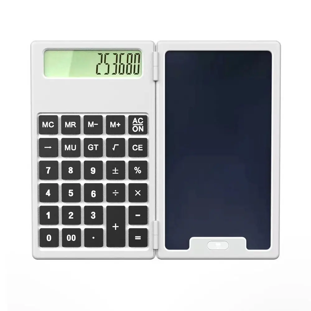 

12-Digit Scientific Calculators LCD Notepad With Stylus Math Calculator Foldable Multifunctional Accounting Calculator Office