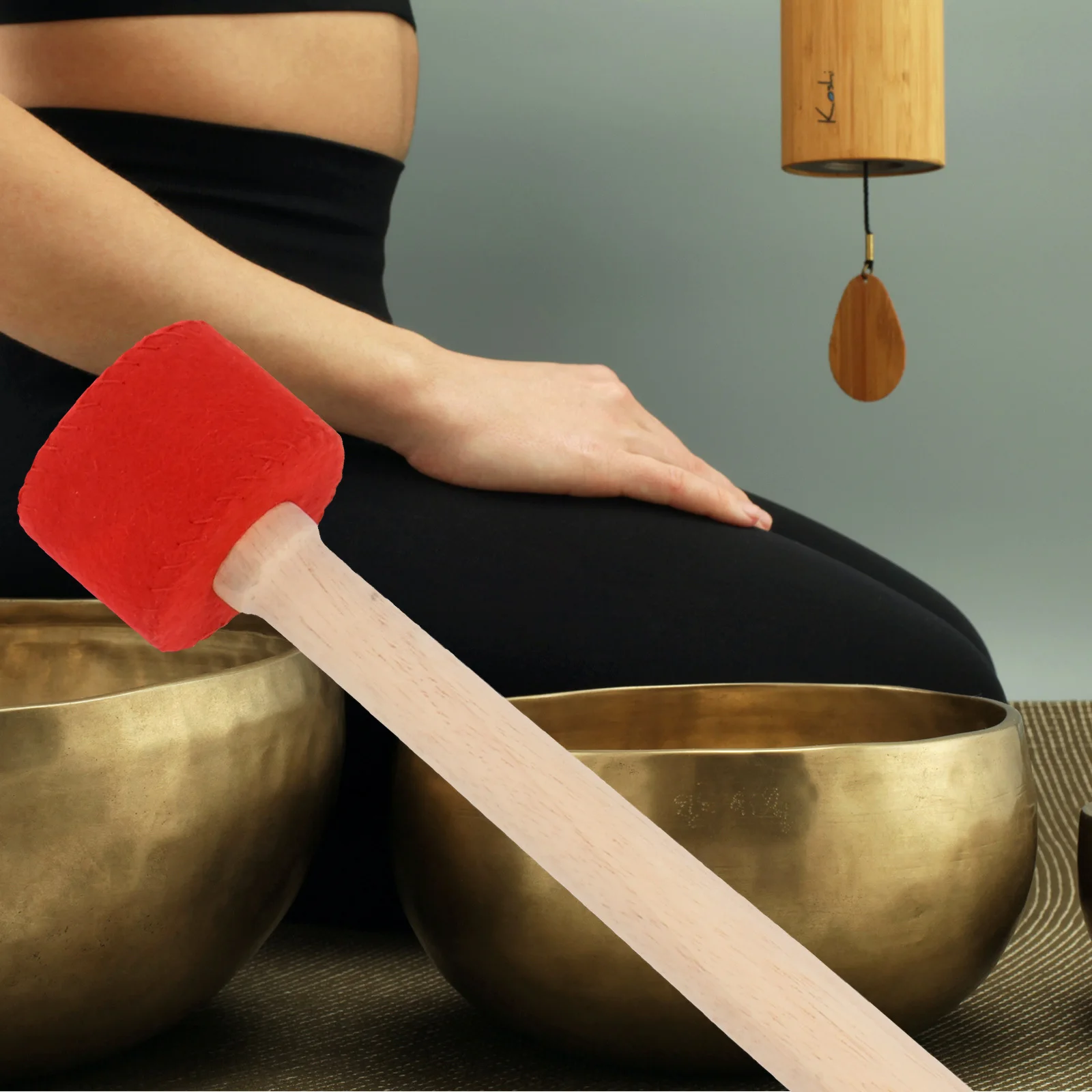 

1pc Singing Bowl Mallet Smooth Lightweight Striker For Gong Meditation Music Therapy Tibetan Bowl Accessory Wrapped Wood Hammer