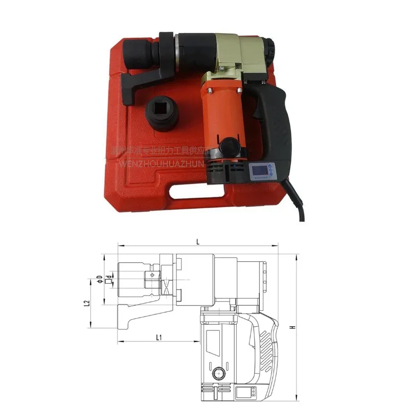 Chave digital elétrica de grande torque, chave de torque ajustável fixa de grau industrial