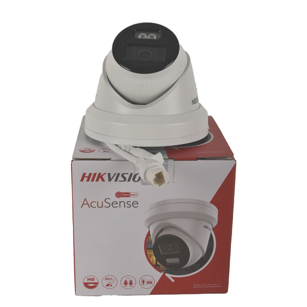 كاميرا Hikvision 8MP IP DS-2CD2383G2-LI2U الذكية الهجينة الخفيفة Acusense المدمج في المصفوفة المزدوجة هيئة التصنيع العسكري الملونة برج كاميرا شبكة مراقبة