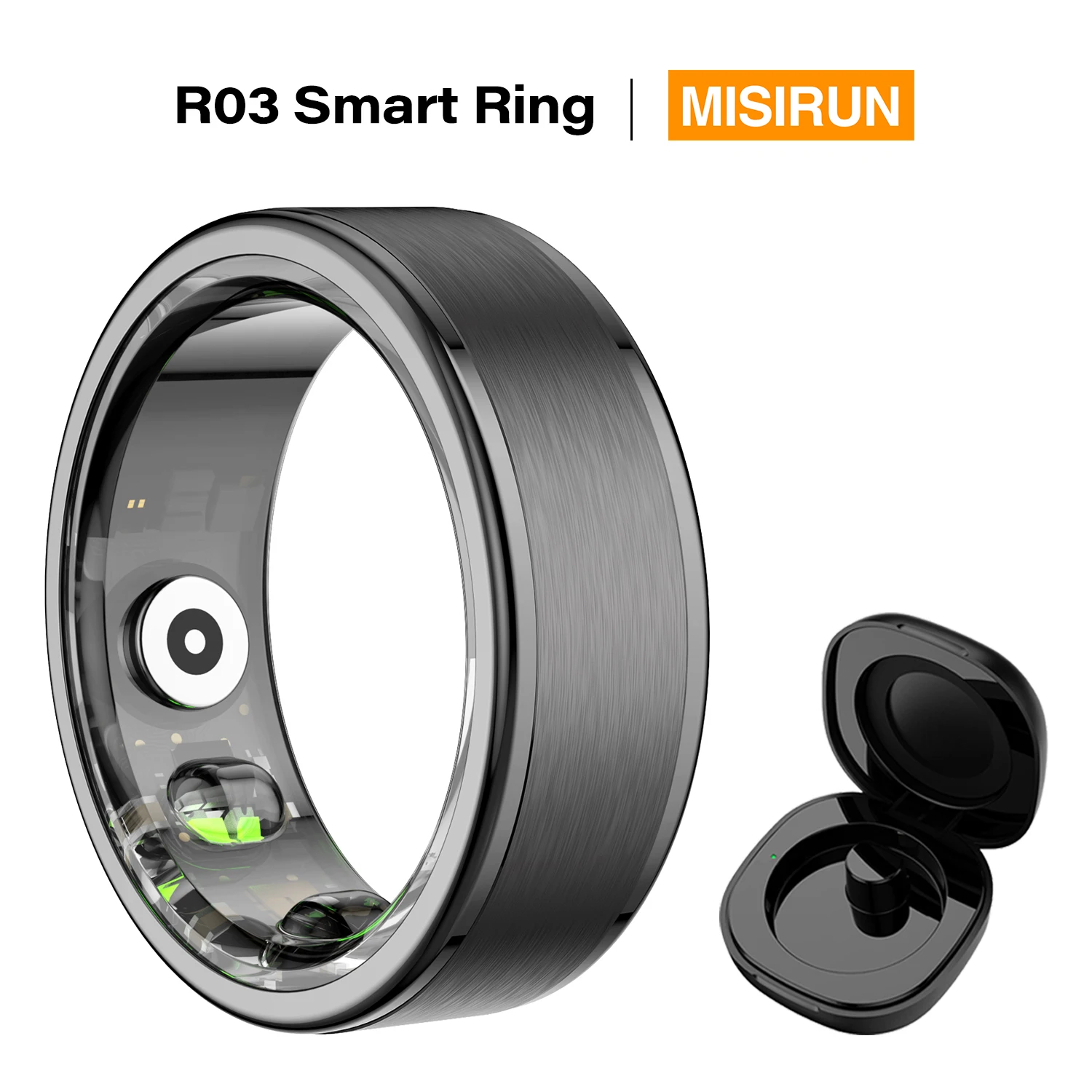 R03 Smart Ring Men Woman Couple Rings Health Monitor Multi Sport Modes Sleep Tracker Fitness 5ATM Waterproof For Android IOS