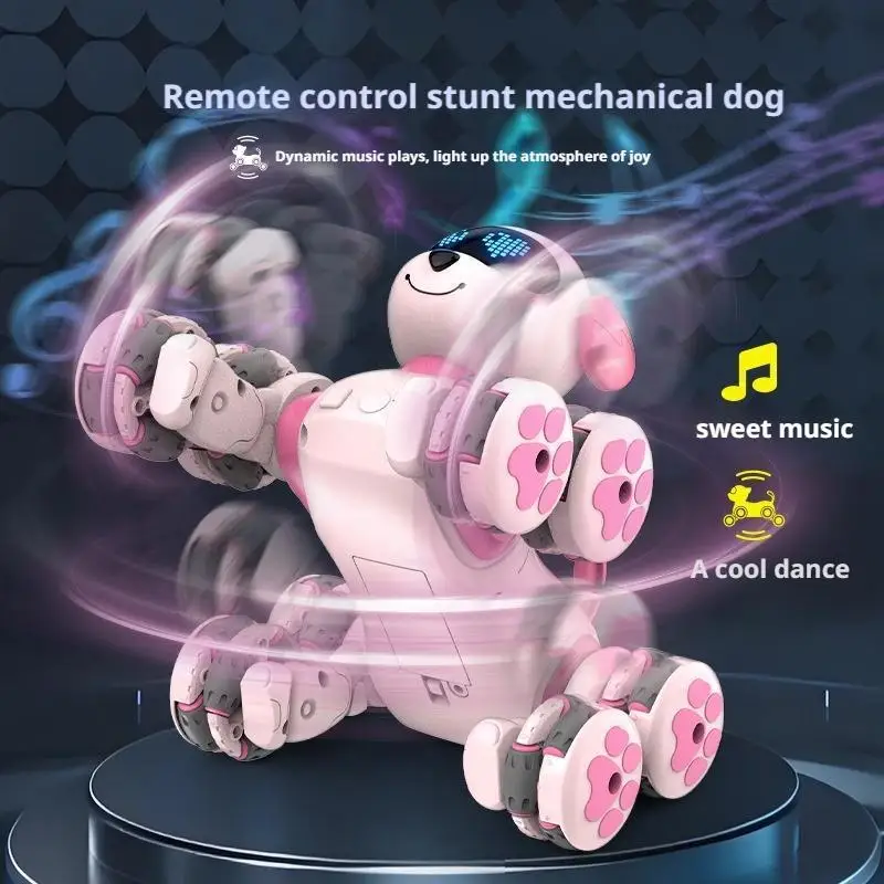 Inteligentny robot pies zdalnie sterowany elektroniczny śpiewający tańczący śledzący inteligentny interaktywny zabawka muzyczna l Magiczny piesek zabawka